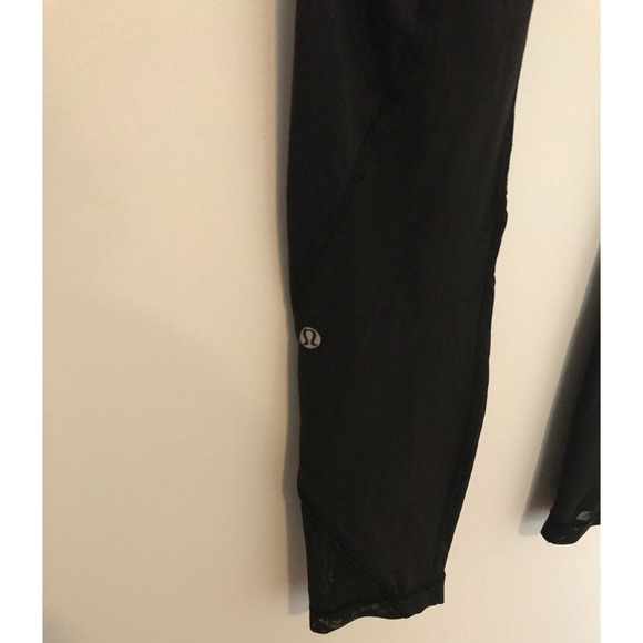 Lululemon Inspire Tight II (Mesh)Black / Wi14 Quilt 29 Leggings - Size 6 - Picture 6 of 14